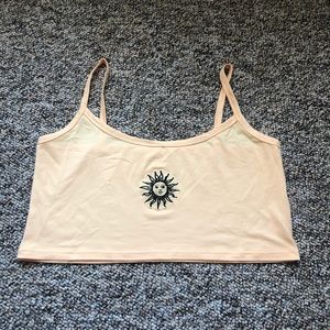 Yellow sun tank top